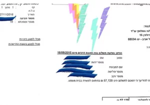 פיצוי בסך 57,139 ₪ ללקוח שנפגע בתאונת דרכים קלה